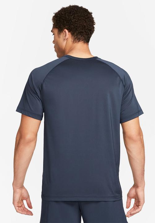 Nike - M nk df ready short sleeve - obsidian/black