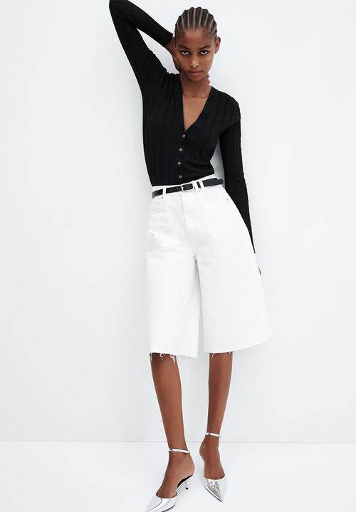 MANGO - Cardigan flurry - black