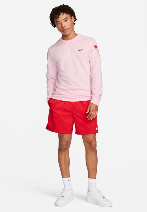 Nike - NSW heart and sole l/s tee - pink foam