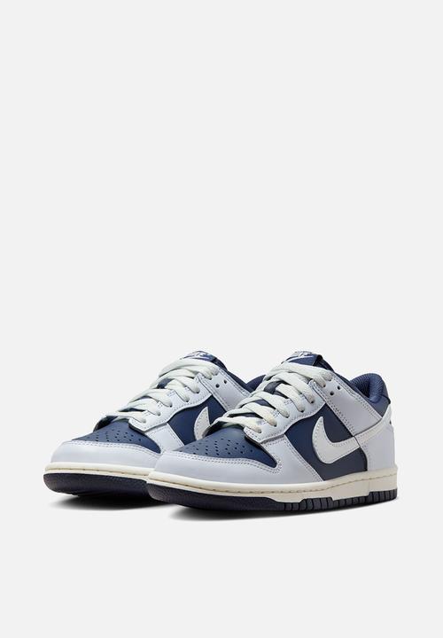 Nike - Nike Dunk Low (Gs) - Football Grey/Summit White-Midnight Navy