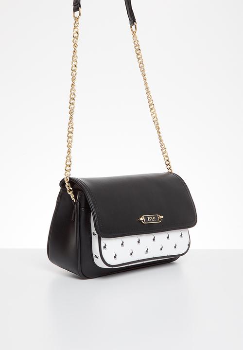 POLO - Marina flapover sling bag - black