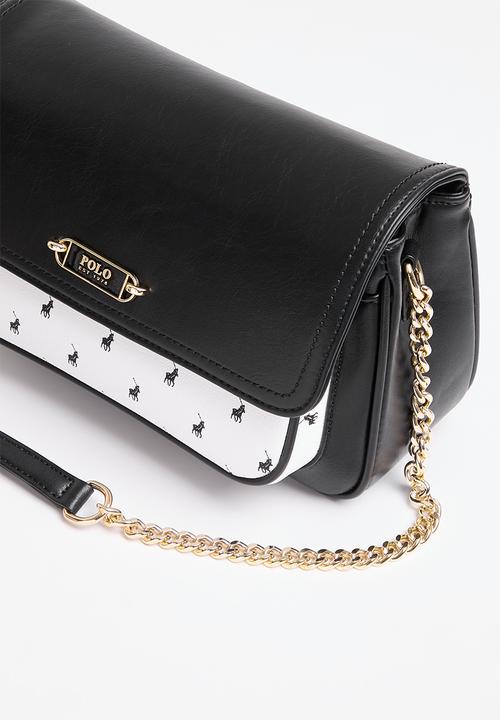 POLO - Marina flapover sling bag - black