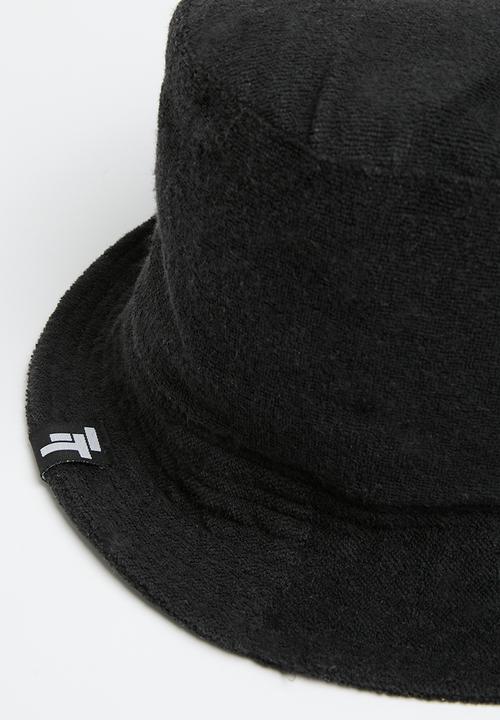 Ben Sherman - Towelling bucket hat - black