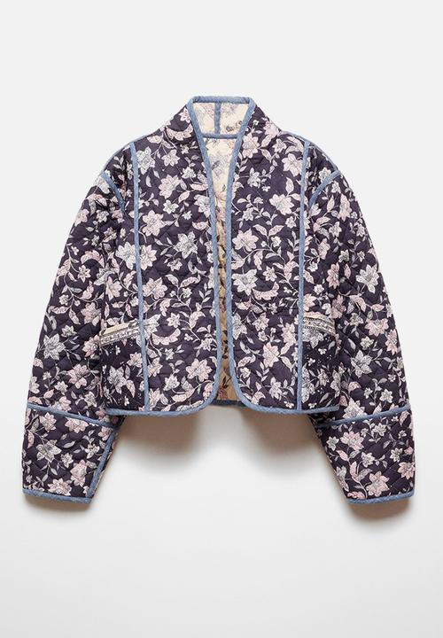 MANGO - Jacket Flores - Navy