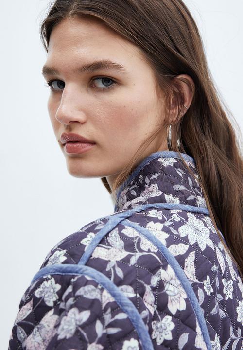 MANGO - Jacket Flores - Navy