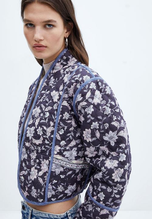 MANGO - Jacket Flores - Navy