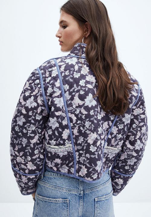 MANGO - Jacket Flores - Navy