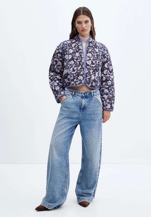 MANGO - Jacket Flores - Navy
