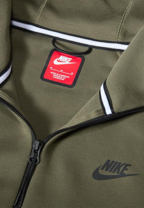 Nike - NSW Tech Fleece Windrunner fz hoody- neutral olive/medium olive/black