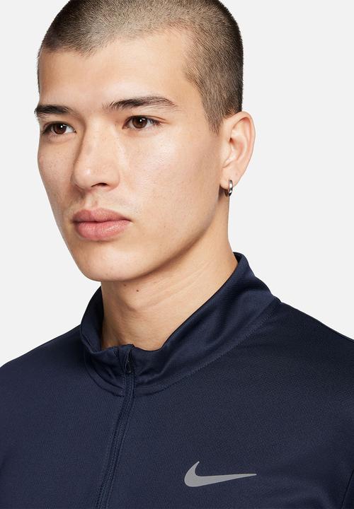 Nike - Dri-Fit Pacer top half zip - obsidian/reflective silver