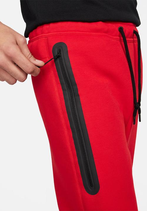 Nike - Tech Fleece  Joggers- university red/black