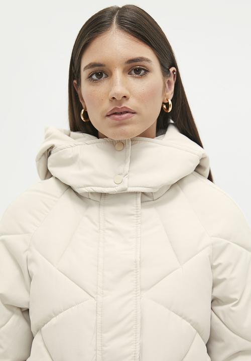 dailyfriday - Hooded puffer coat - ecru