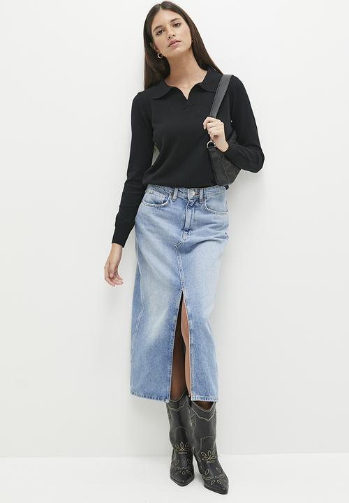 dailyfriday - Collared pull over - black