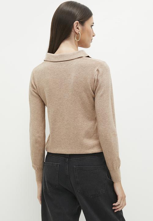 dailyfriday - Collared pull over - oatmeal