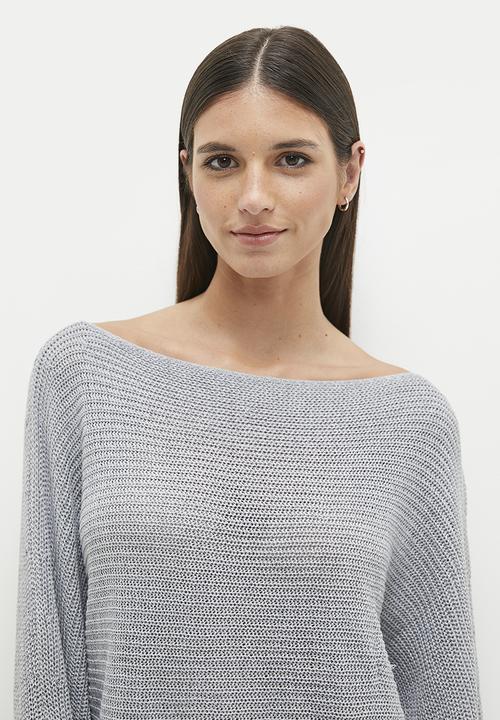dailyfriday - Off the shoulder jumper - grey