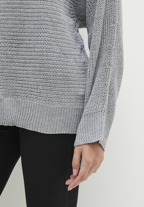 dailyfriday - Off the shoulder jumper - grey