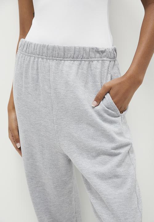 Superbalist - 2 Pack track pants - black & grey melange