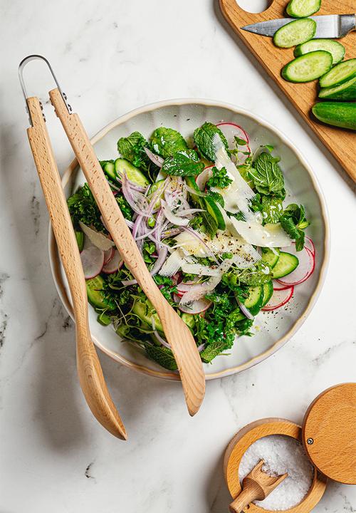 Legend - Premium Beechwood Salad Server - Natural