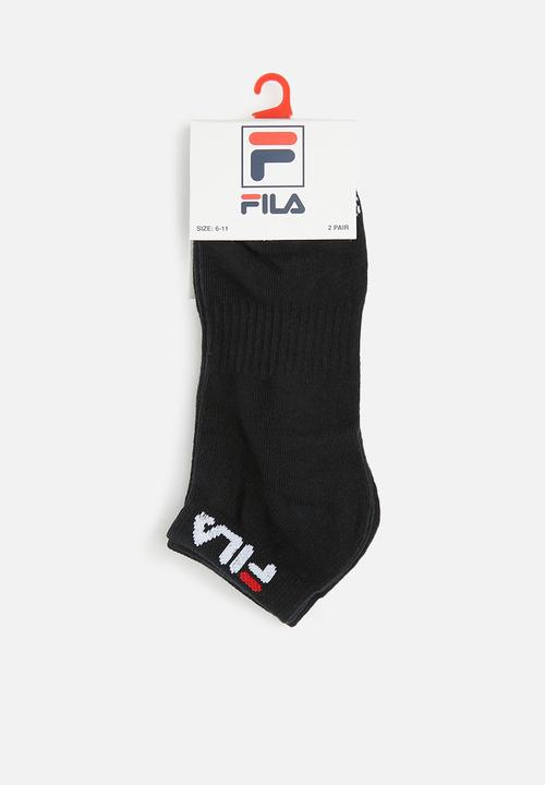 FILA - Stallone ankle sock mens 2 pack - black
