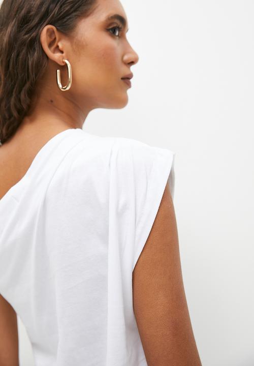 Superbalist - Asym sleeveless T-shirt - white