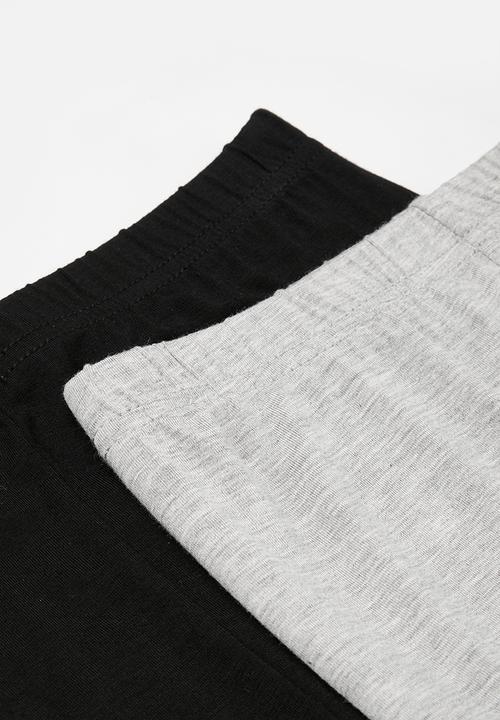 Pop Candy - 2 Pack legging set - black & grey