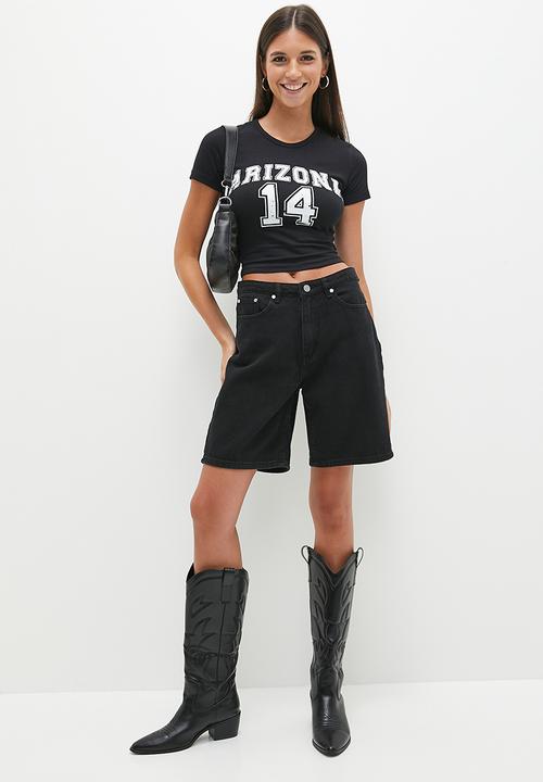 Blake - Printed Baby Tee - black