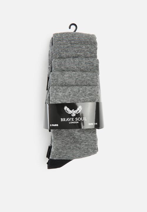 Brave Soul - Msx-470dante 5 pack - black & grey