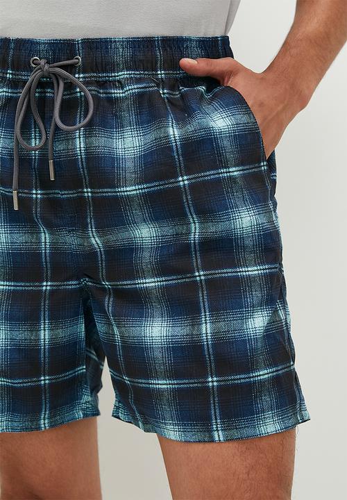 Cotton On - Kahuna short - navy check