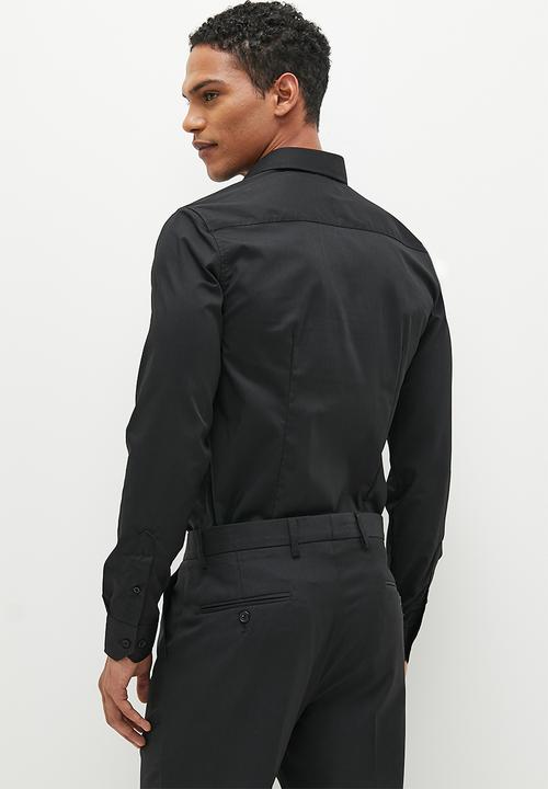 Superbalist - New fit easy care slim fit shirt - black