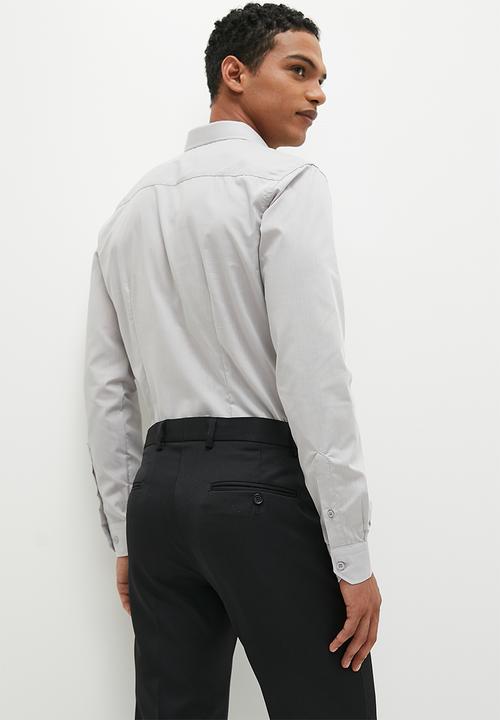 Superbalist - New fit easy care slim fit shirt - grey