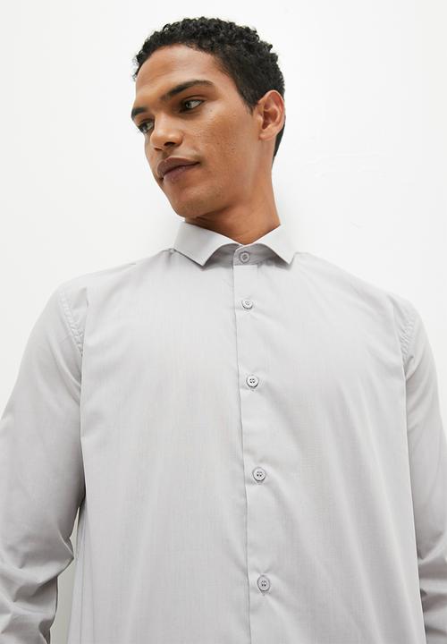 Superbalist - New fit easy care slim fit shirt - grey