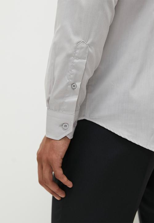 Superbalist - New fit easy care slim fit shirt - grey