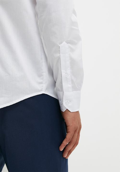 Superbalist - New fit easy care slim fit shirt - white