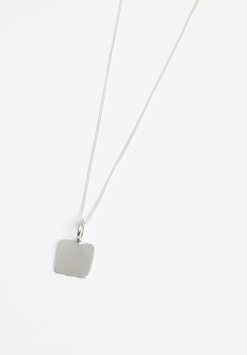 Matter of Fakt - Blok pendant chain - sterling silver
