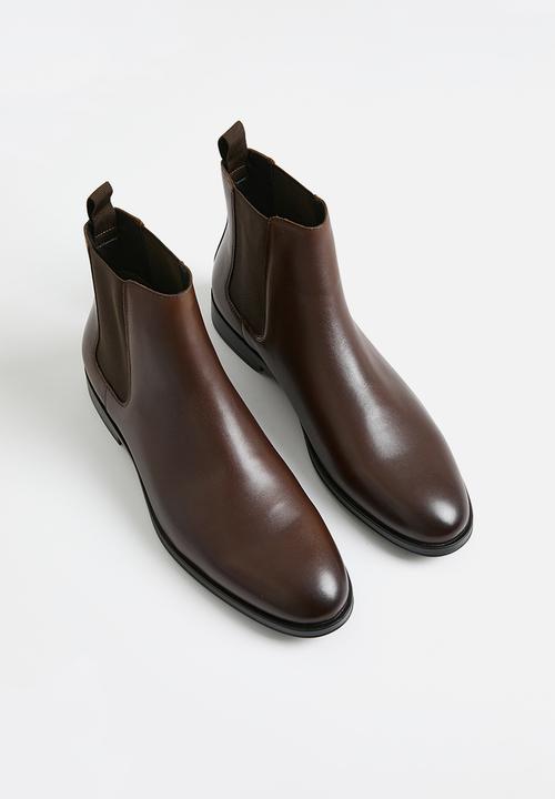 MANGO - Ankle boots monovar - brown