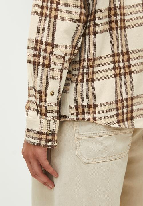 Brave Soul - MSH-48BAUER - Beige/Light Brown Check