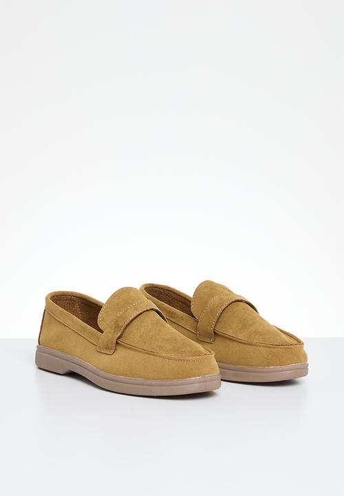 Pop Candy - Faux suede loafer - tan