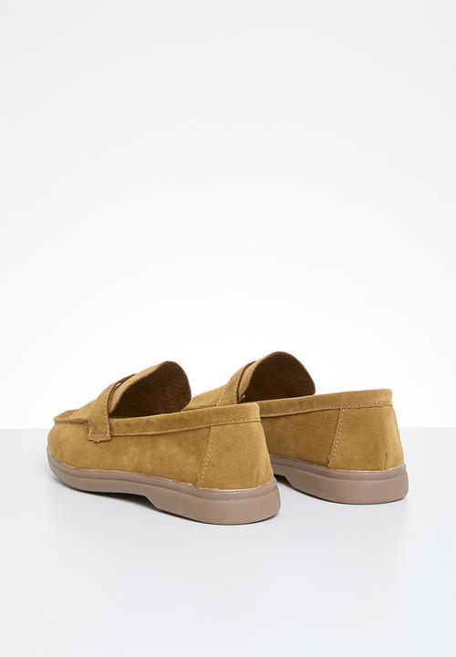 Pop Candy - Faux suede loafer - tan