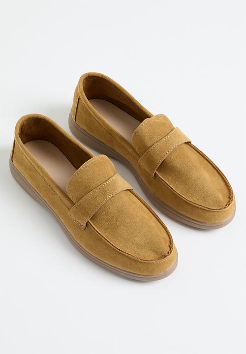Pop Candy - Faux suede loafer - tan