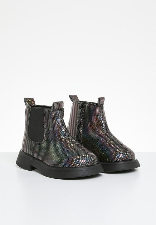 Pop Candy - Metallic ankle boot - black