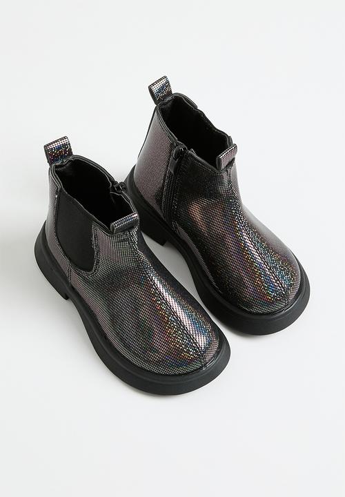 Pop Candy - Metallic ankle boot - black