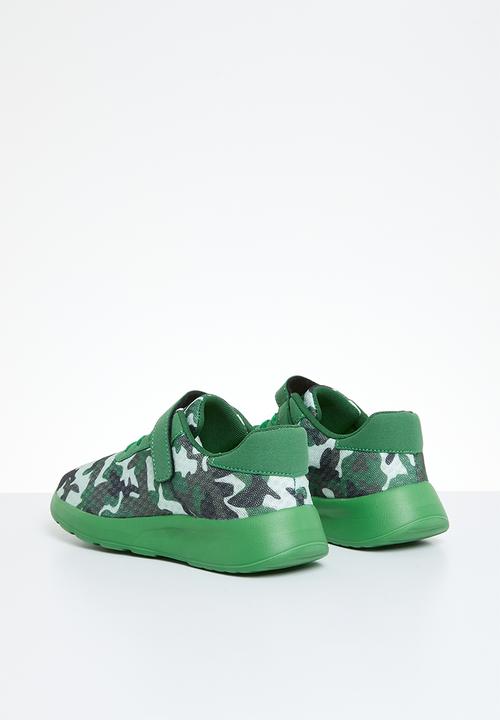 Pop Candy - Adjustable fastener strap sneakers - camo green