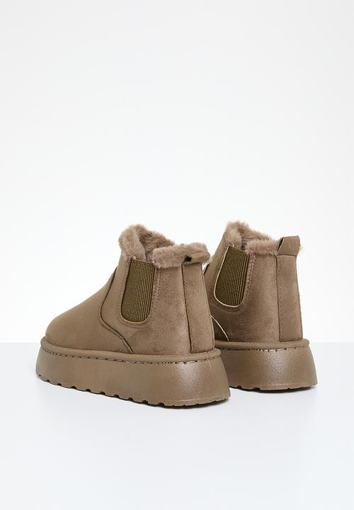 Pop Candy - Platform ankle boots - beige