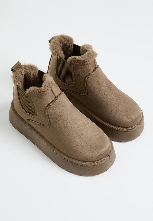 Pop Candy - Platform ankle boots - beige