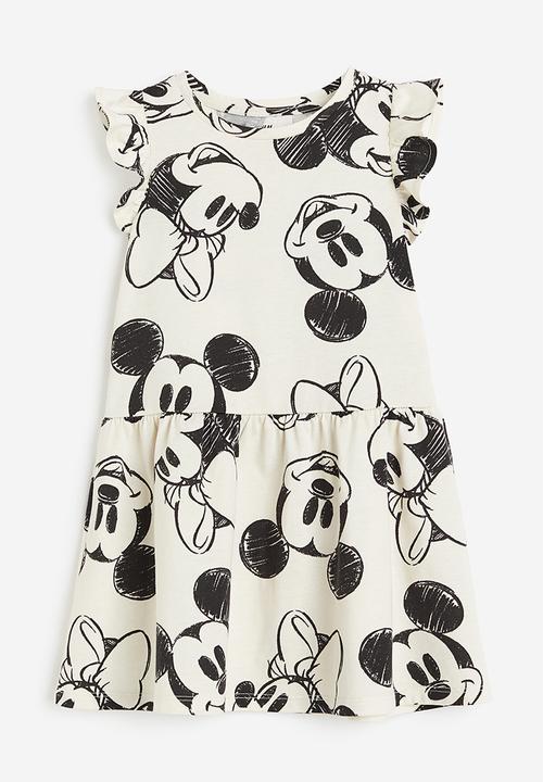 H&M - Printed cotton dress - white minnie mouse