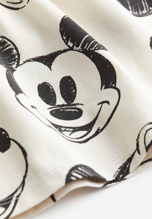 H&M - Printed cotton dress - white minnie mouse