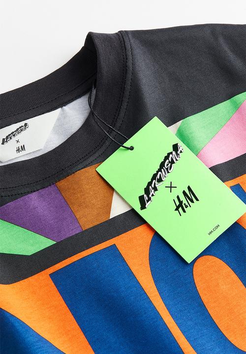 H&M - Printed t-shirt - black patterned