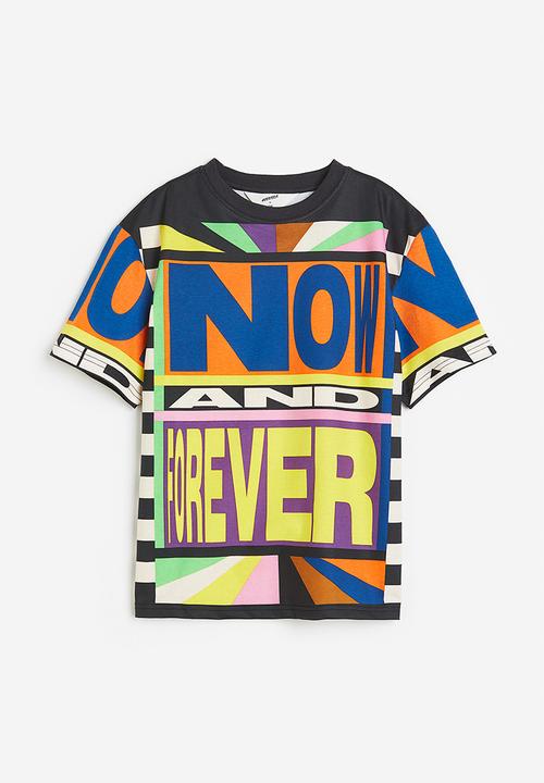 H&M - Printed t-shirt - black patterned