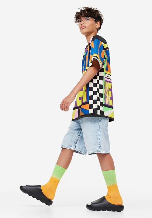 H&M - Printed t-shirt - black patterned