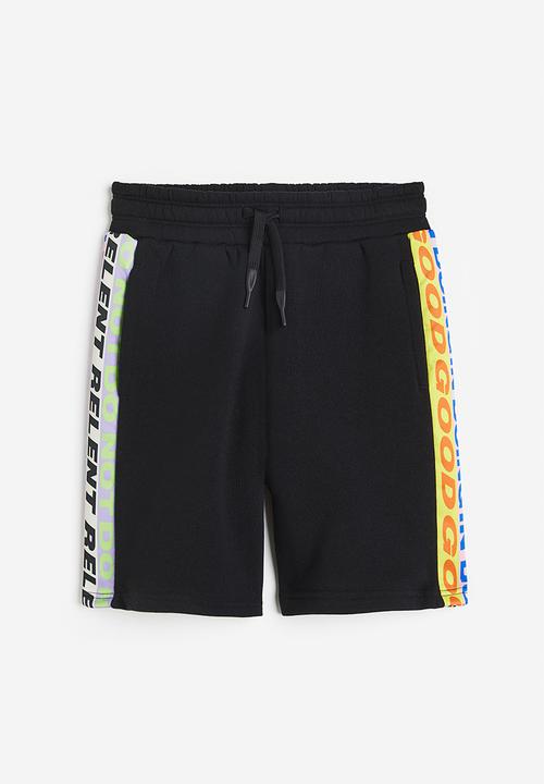 H&M - Printed pull-on shorts - black